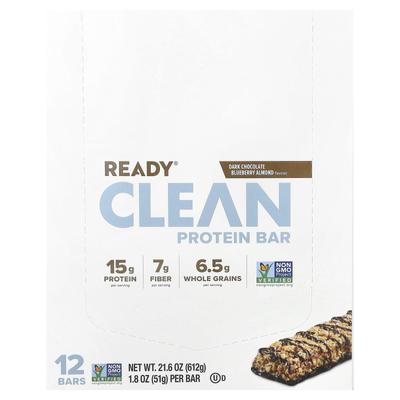 Clean Protein Bar, Pure Chocolade Bosbes Amandel, 12 Repen, 51G (1,8 oz) Elk
