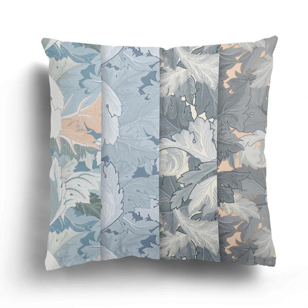 

Короткая плюшевая наволочка в европейском стиле с цветами и травой, семейный чехол для диванной подушки 40x40cm