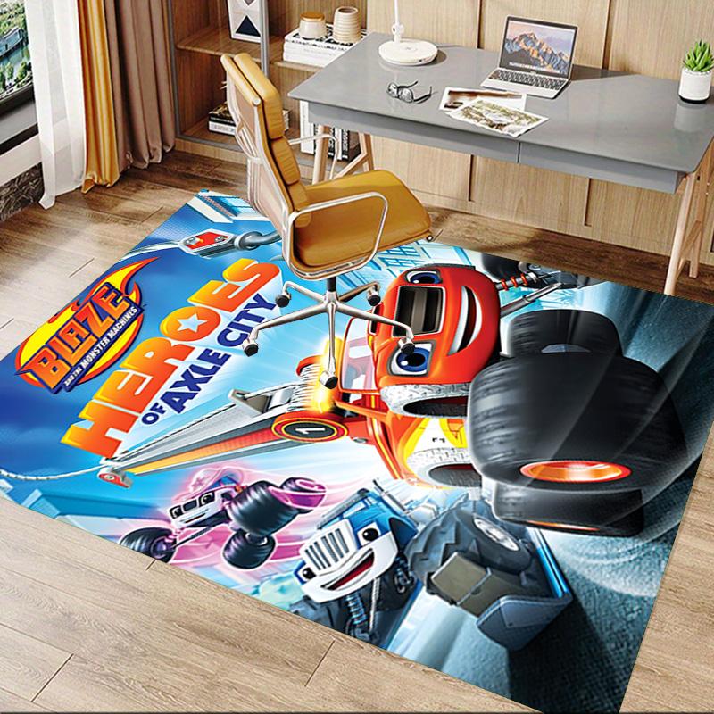 Blaze Heroes Axle City Carpet For Playroom Bedroom Living Room Sofa Home Decorkids Game Area Rug Nonslip Floor Mat