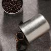 Retro Style Coffee Storage Jar Woodiness Lid 304 Stainless Steel Coffee Bean Storage Seal Making Round Shape Tea Can Kitchen Use