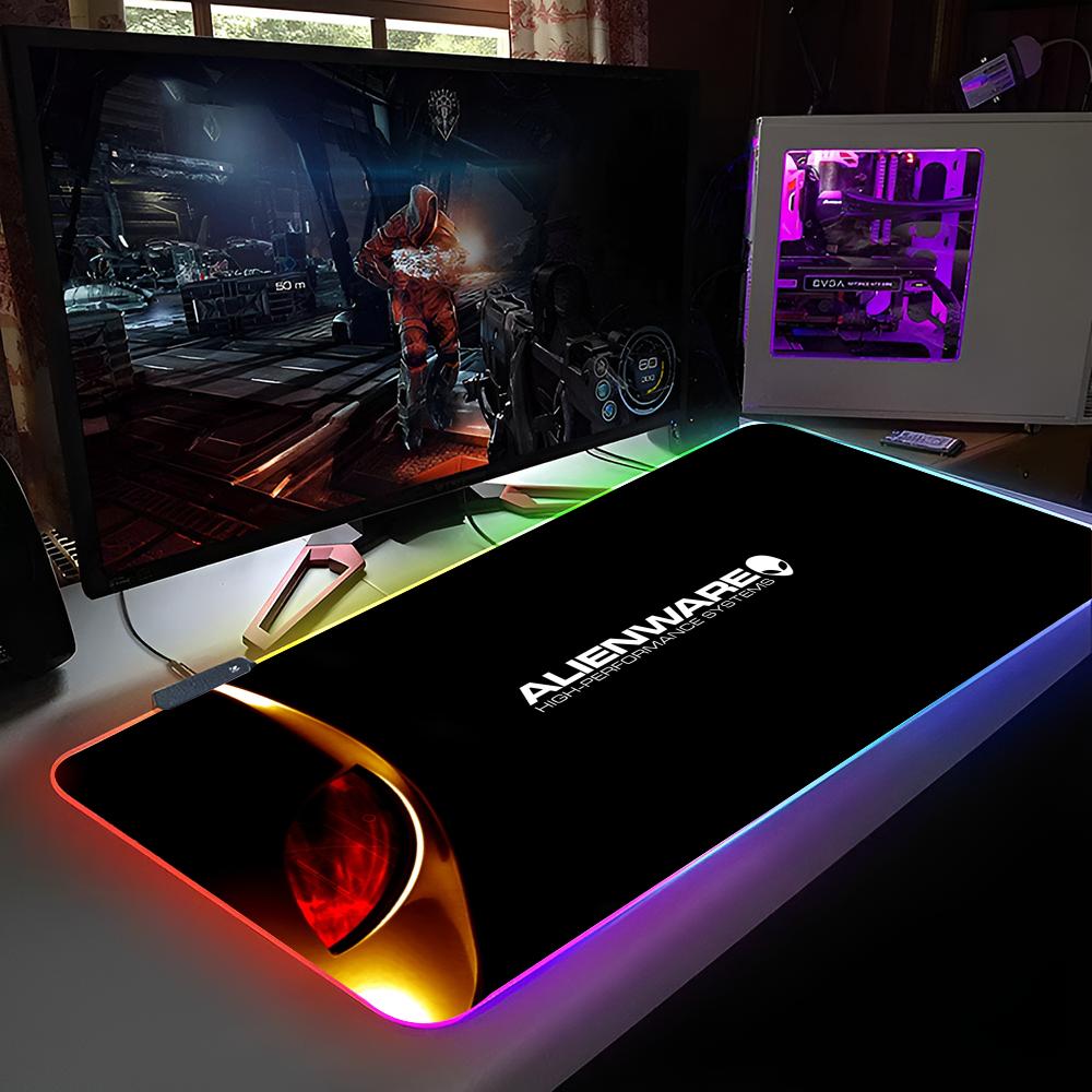

Килимок для миші Alienware Килимок для миші з RGB-підсвіткою Килимок для миші для ноутбука Килимок для миші для ноутбука Килимок для комп ютерного столу для геймера Ігрові аксесуари RGB900x400x3mm