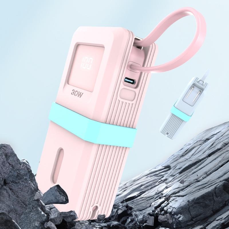 Shockproof Chargers Case Housing Universal Fit For Power Backup Nonslip Silicone Cover Easy Snap Installation Material