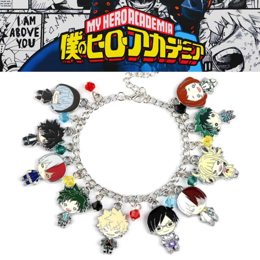 Alloy Cartoon Character Bracelet Set Unique My Hero Academia Accessories