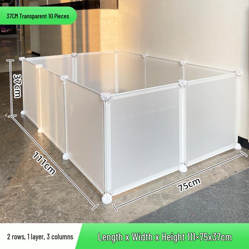 Portable Pet Fence: DIY Indoor/Outdoor, Free-Combining Small Animal Yard Cage.