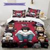 Smooth 3PCS Bedding Set Soft Microfiber Breathable Wrinkle-resistant Warm Duvet Cover Set For Dorm Guest RoomTHW