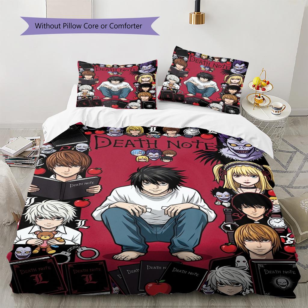 Smooth 3PCS Bedding Set Soft Microfiber Breathable Wrinkle-resistant Warm Duvet Cover Set For Dorm Guest RoomTHW