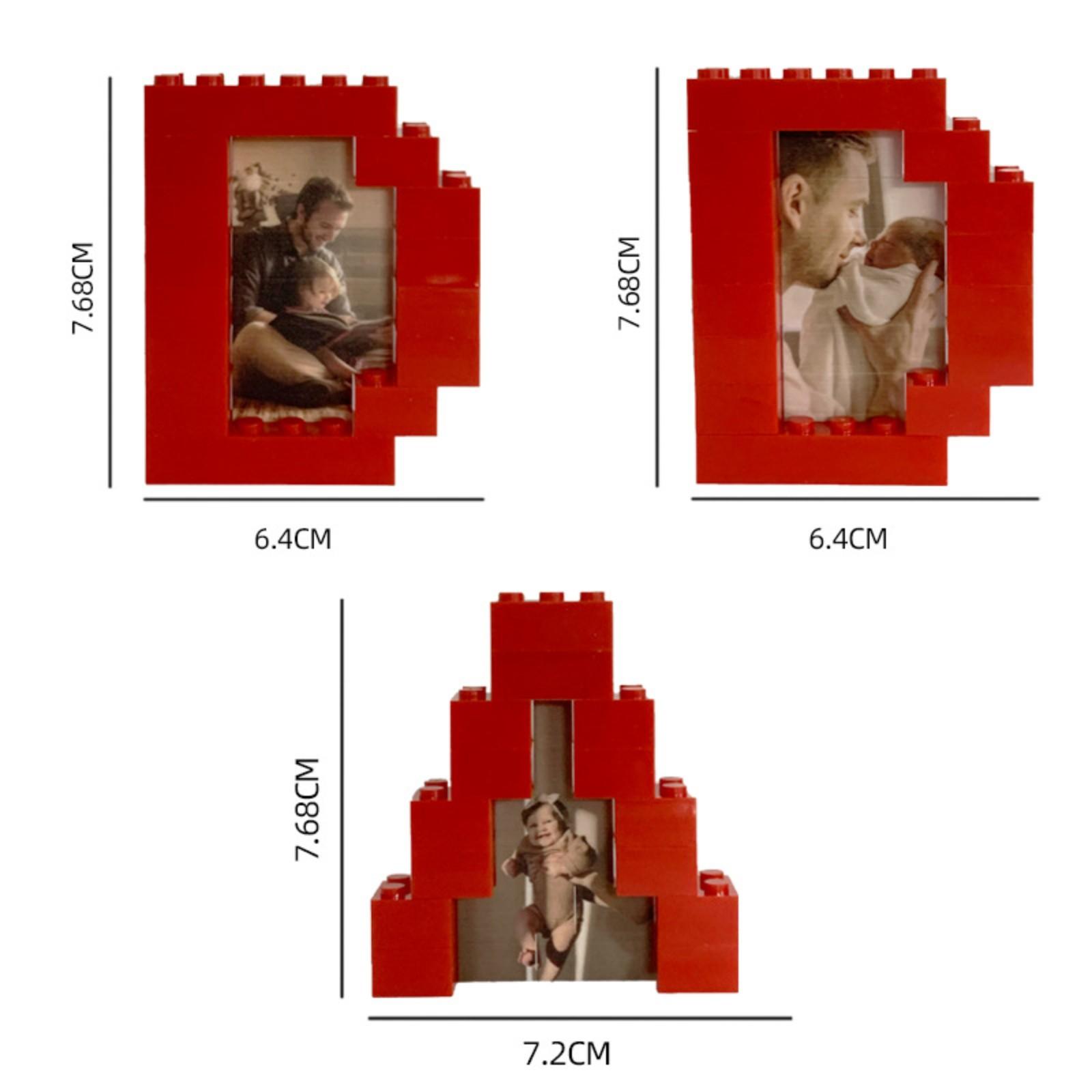 

Строительный блок настенный фото пазл украшения День отца DIY индивидуальный подарок One Size красный