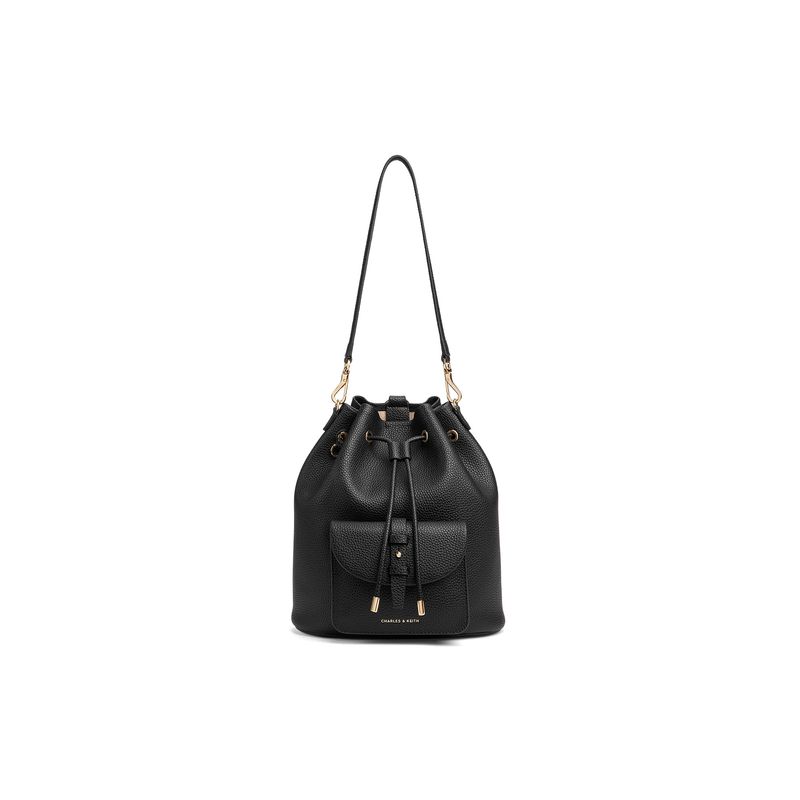 Charles & Keith Mini Ck 26 Summer Minimalist Drawstring Backpack Women Backpack CK2-60151619