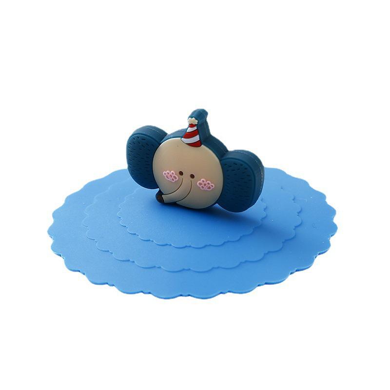 Universal Cartoon Silicone Lid for Mugs and Cups - Dustproof & Sealed
