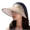 Empty Top Fashion Sunscreen Hat Women'S Summer Uv Protection Big Eaves Sun Hat Big Head Circumference Outdoor Sun Hat