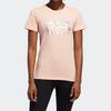 adidas T Shirts Women's Pink Crew Neck Moderate ED8145