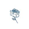 Rounded-cut Rose Brooch - High-end and Luxurious Clothing Accessory for Waist Cincher, Pin, Corsage