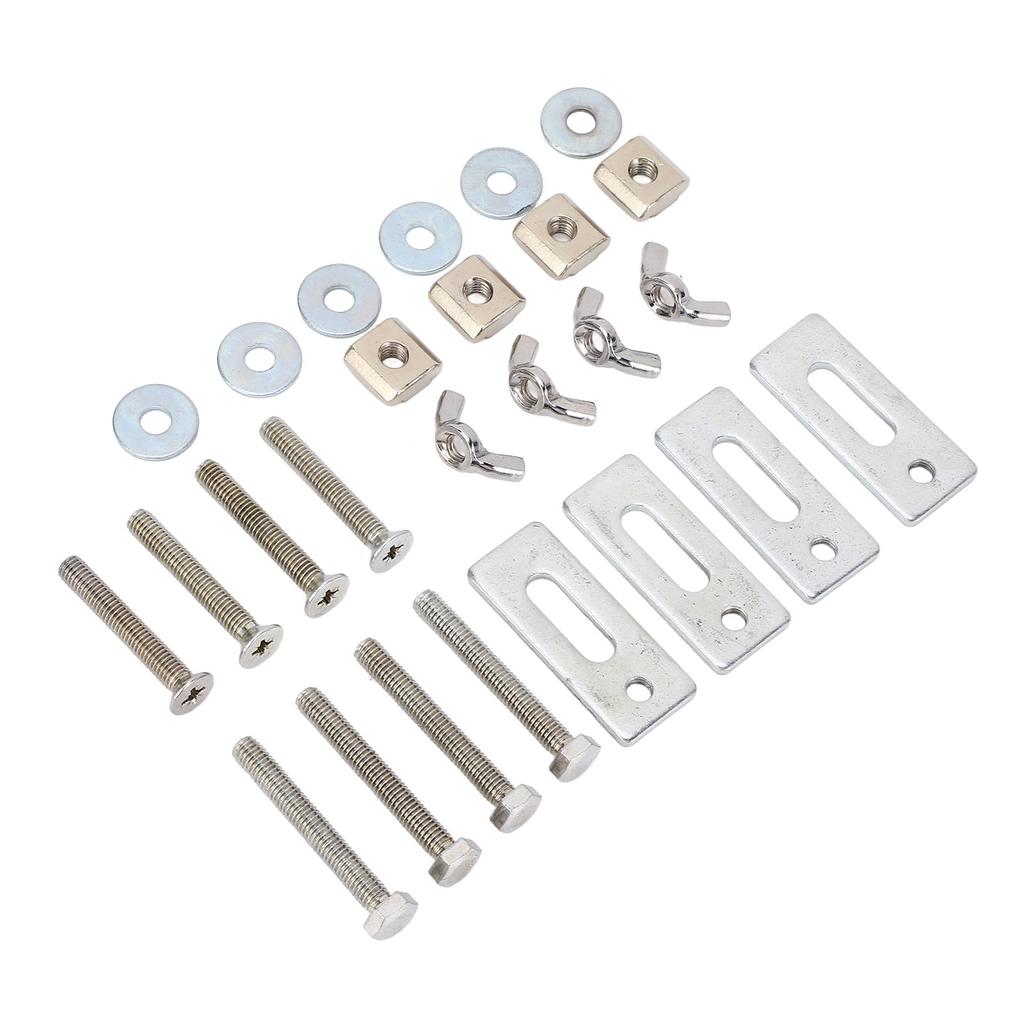 4 Pcs T Track Mini Hold Down Clamp M6 Nut Zinc Aluminum Alloy T Track Clamp for 3018 Series CNC Rout