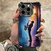 Saxophone Instrument Music Soft Phone Case For iPhone 15 16 17 Air 14 Pro Max 16E Plus 13 12 Mini Plating Anti-Fall Fundas