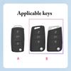 Fashion Car Key Case Cover For VW Volkswagen Golf 7 MK7 Tiguan MK2 For Seat Ateca Leon FR 2 Ibiza Skoda Octavia Kodiaq