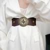 Exaggerated Chinese Style Hollowed-Out Leather Studded Belt – Unique Women's Accessory