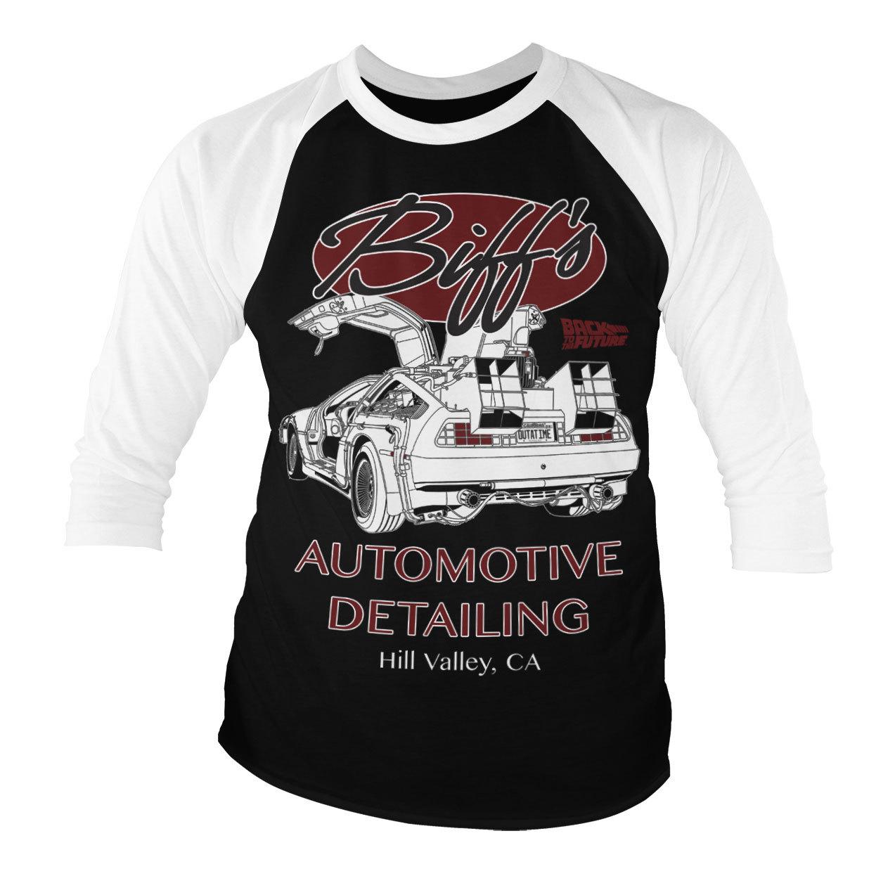 T-Shirt À Manches 34 Biff s Automotive Licencié Retour Vers Le Futur S-XXL XXXL