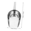 DOITOOL Stainless Steel Multipurpose Food Shovel, Kitchen Ice Scoop, Flour, Rice, Grain Measuring Scoop, Food Scoop with Smooth Finish