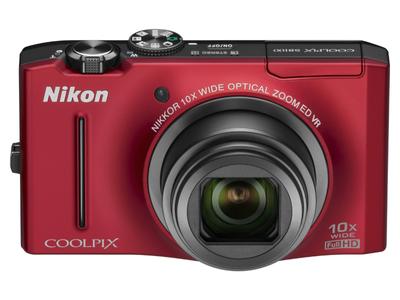 Nikon Digikaamera COOLPIX S8100 Flash Red S8100RD miljonit pikslit 10x optiline suum 30mm lainurk LCD CMOS 12.1 3.0-tolline tagantvalgustusega