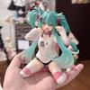 Hatsune Miku Desktop Cute Action Figure 11cm Neko T-Shirt Ver. Anime Figurine Kawaii Girl Model Toy Gift