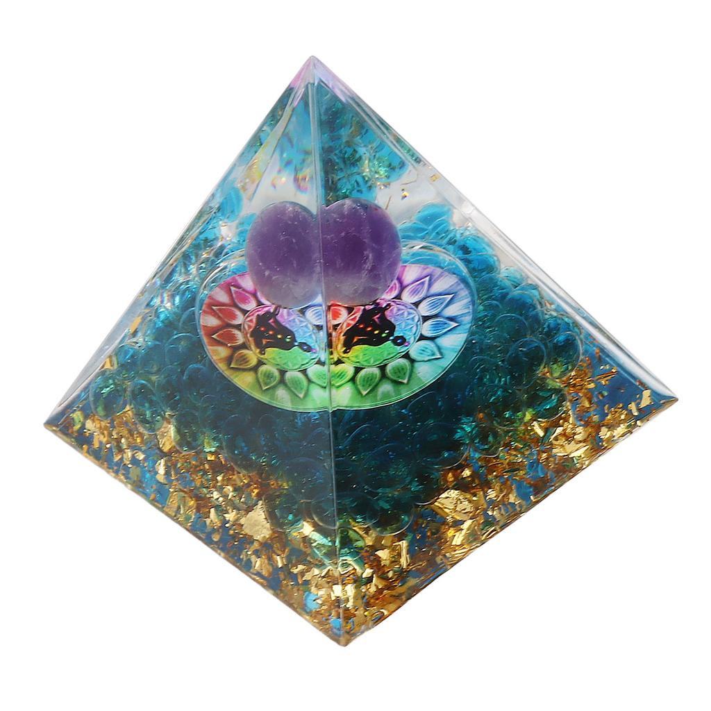 Piramida Kryształowa Energii Pozytywnej Kryształowa Piramida Epoksydowa Kryształy Lecznicze do Medytacji Szczęśliwe