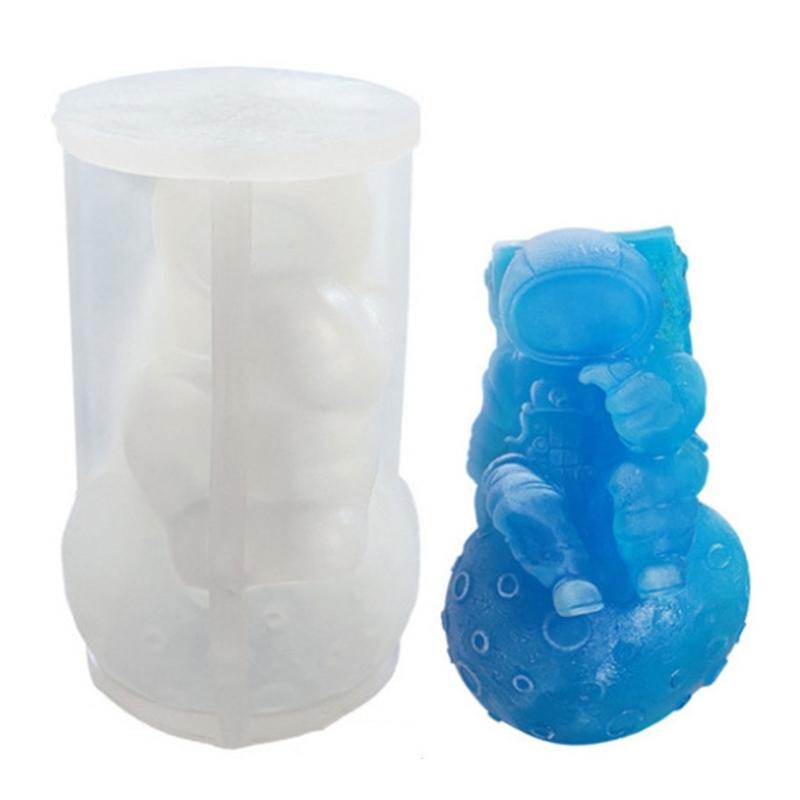 Silicone Astronaut Ice Cubes Tray Popsicles Making Tool for Home Gatherings and Beverage Decorations Drink Accessories