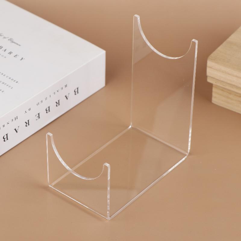 1Pcs Transparent Acrylic Stand Shofar Horn Display Stand Swords Bracket U-shaped Rack Holder For Office Home Decoration