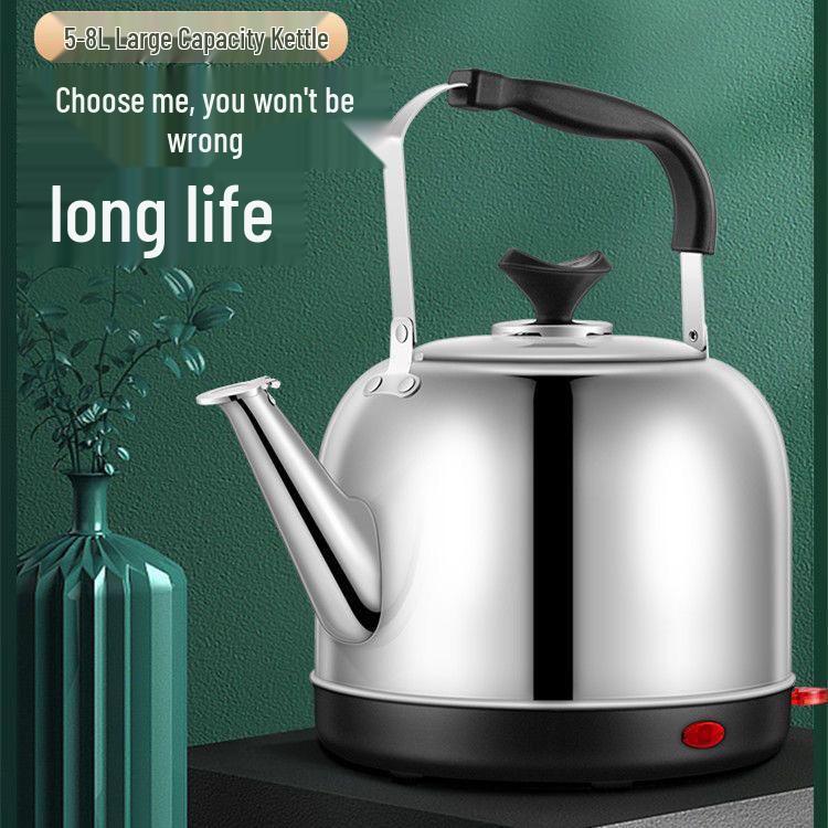 

Stainless Steel Electric Kettle with Automatic Power-Off and Keep Warm Feature, Large Capacity for Household Use 4L Auto Power-Off, Keep Warm