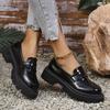 Women's Spring New Women's British Style Single Shoes Women's Platform Mary Jane Shoes Thick Heel Women's Shoes
