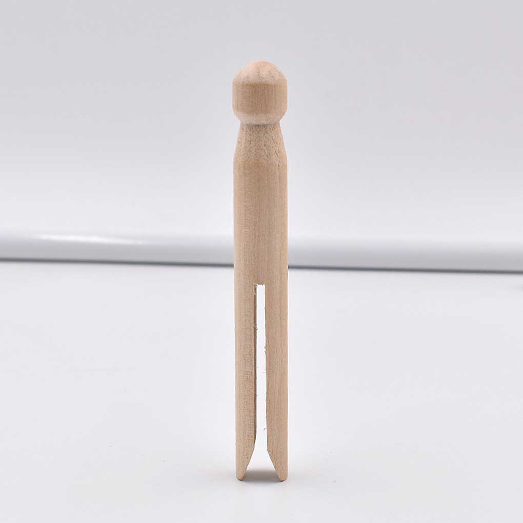 Wood Clothes Pegs Washing Line Laundry Clip Food Clips Craft Garment Pin Multi-functional Accessory for Room Kitchen