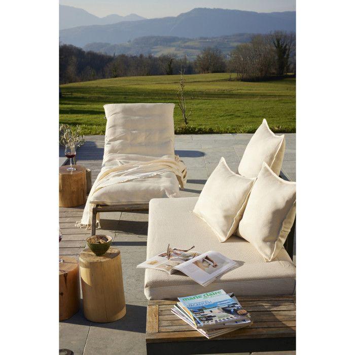 "Naïa Outdoor" Cushion Cover All Sizes The Butterfly Effect - Naîa Ecume - Cushion Cover 45 X 45 Cm