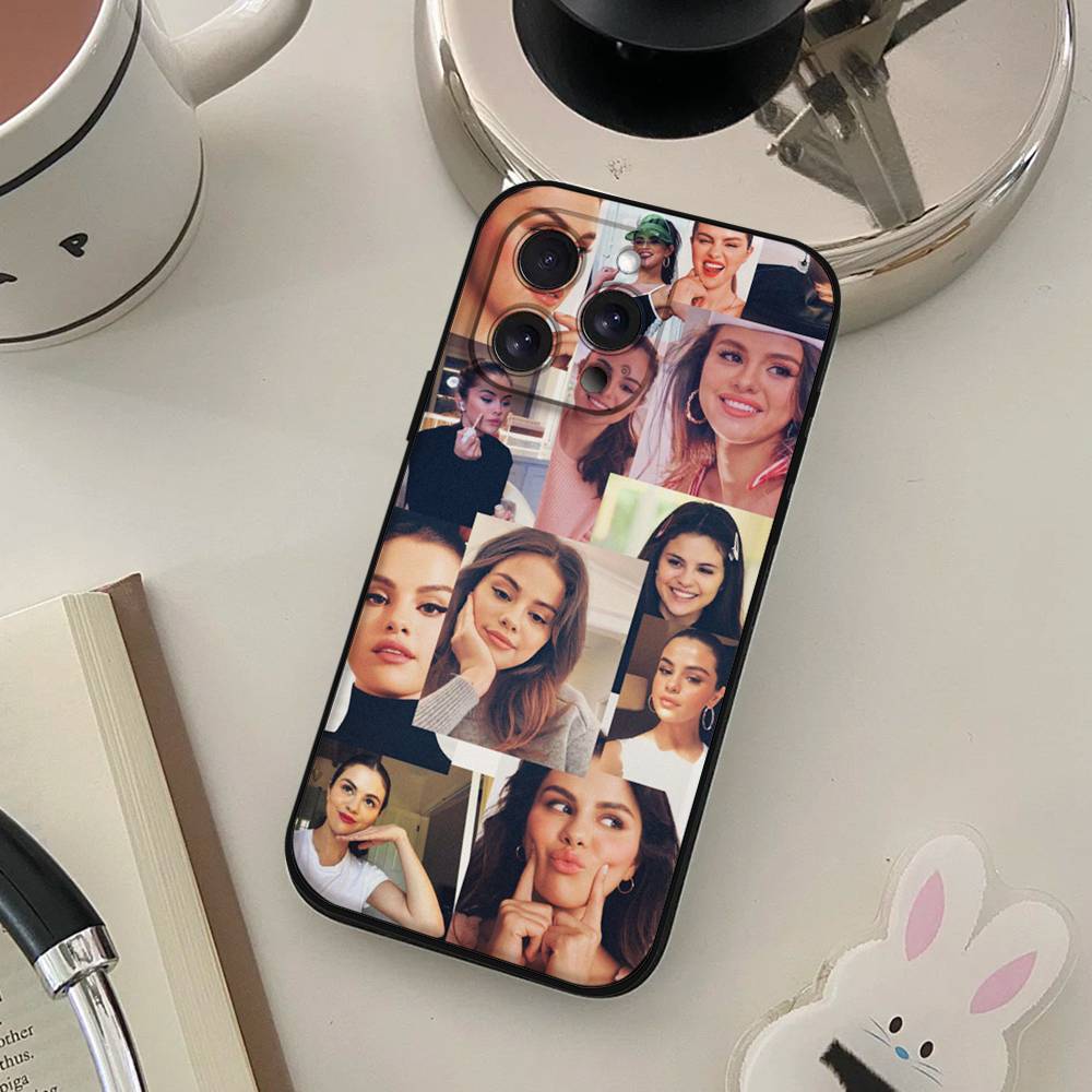 Selena Gomez Phone Case For IPhone 17 16 15 14 13 12 11 X XR XS Plus Pro Max Mini Soft Black Cover