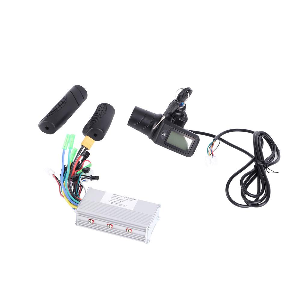 36V 48V 500W 28A Sine Wave 3 Mode Brushless Controller 805 Half Twist Throttle Grip with Panel for Cycling