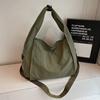 Niche Design Tote Bag For Women  New Model Canvas Commuter Large Capacity Shoulder Bag College Student Class Bag Versatile For Shopping And Vacation