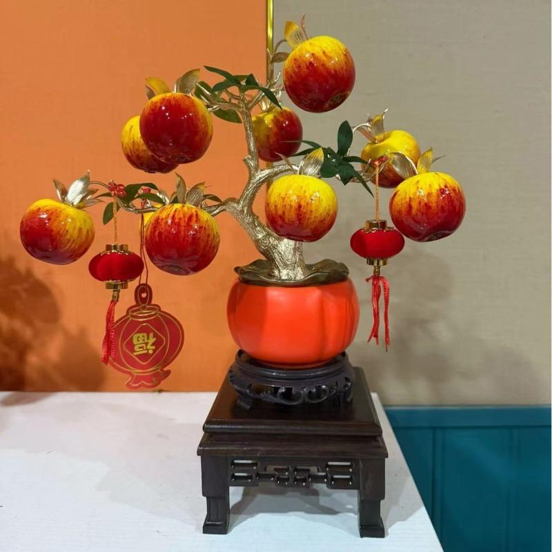 Persimmon Ornament Spring Festival Atmosphere Creative Layout Living Room Office Simulation Fruit Desktop Decoration