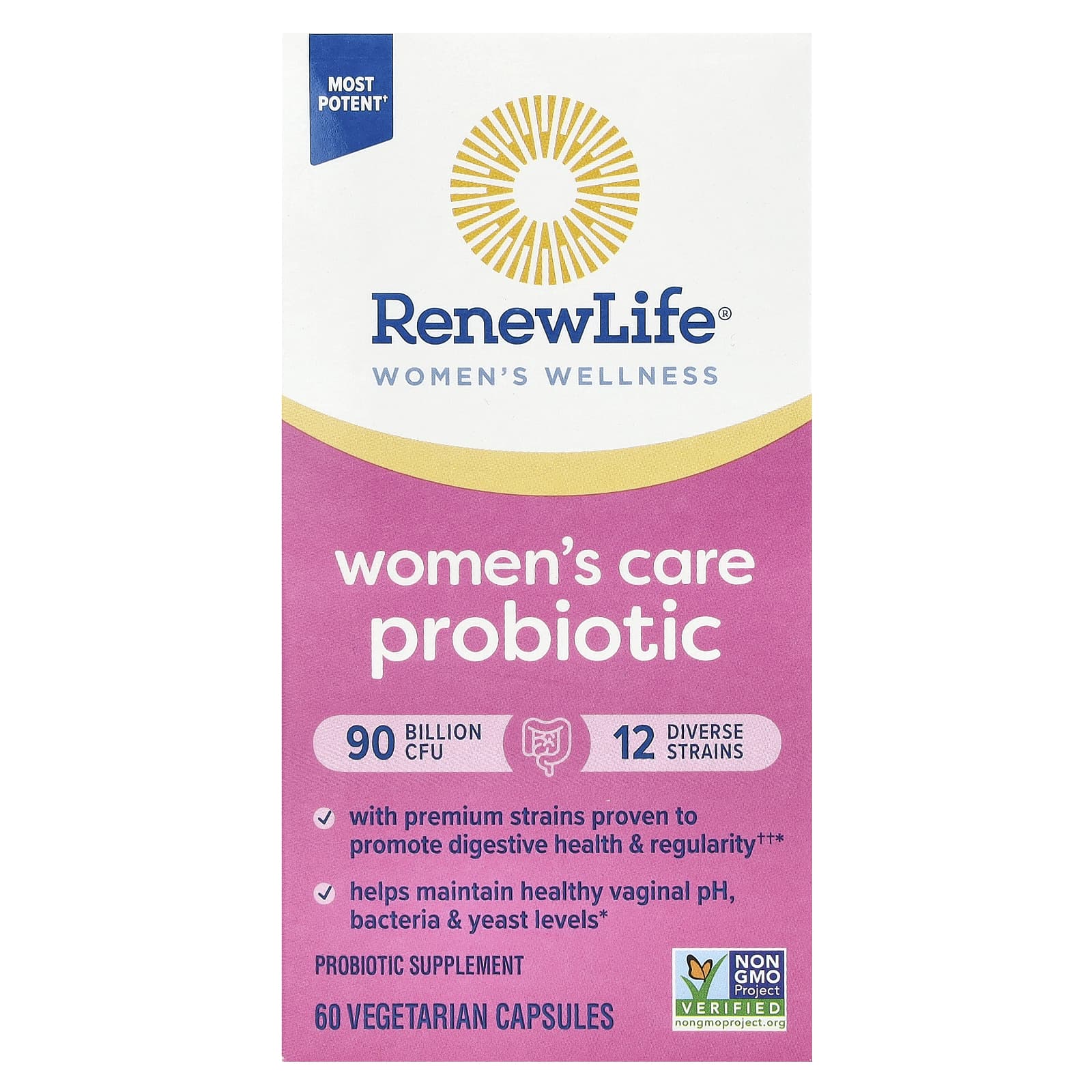 

Women s Wellness, Women s Care Probiotic, 90 Billion CFU, 60 Veggie Capsules