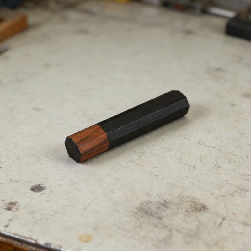 Nonacid Black Sandalwoods Octagonal Handle Tool Part Sturdy And Smooth Finishes For Woodworking And Crafting