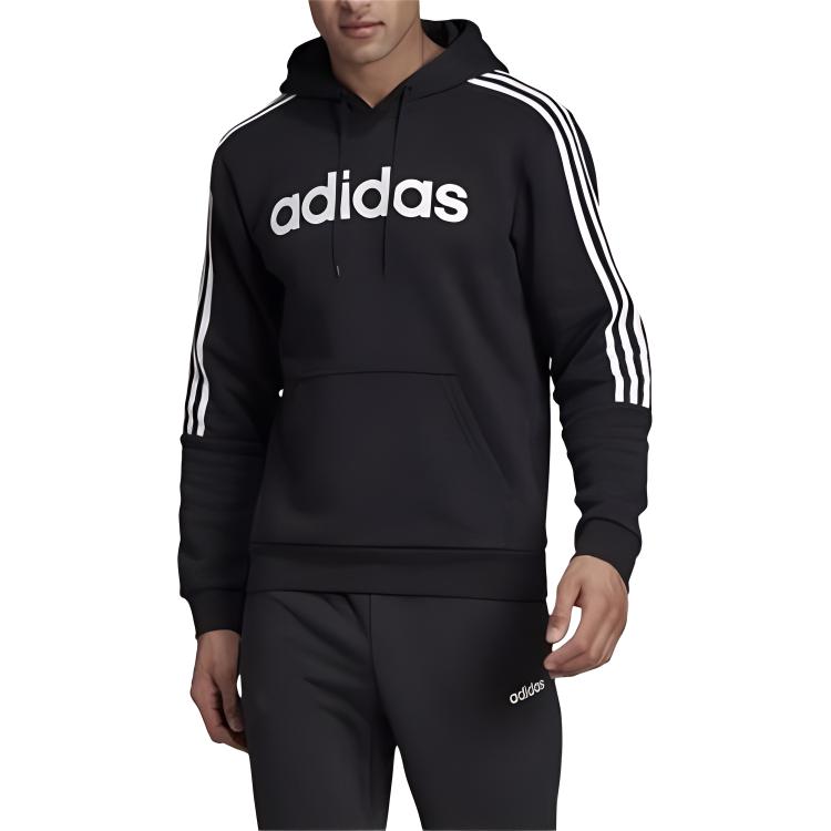 adidas HD Gebreide Fleece Hoodie Heren Sweatshirt Zwart EI8984
