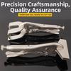 Adjustable Welding Clamp Pliers U-Shaped Jaw Locking Pliers Flat Nose Pliers  Family Emergency