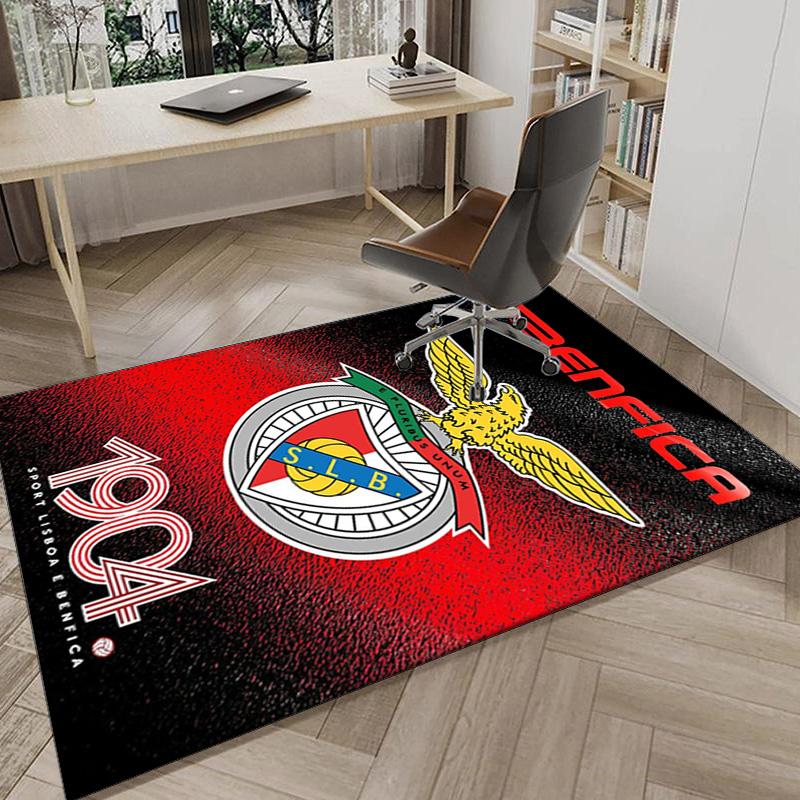Ben Football Crest Printed Area Rug for Office, Chair Rug, Decorative Carpet Floor Mat, Large Size Fan gifts Christmas gifts