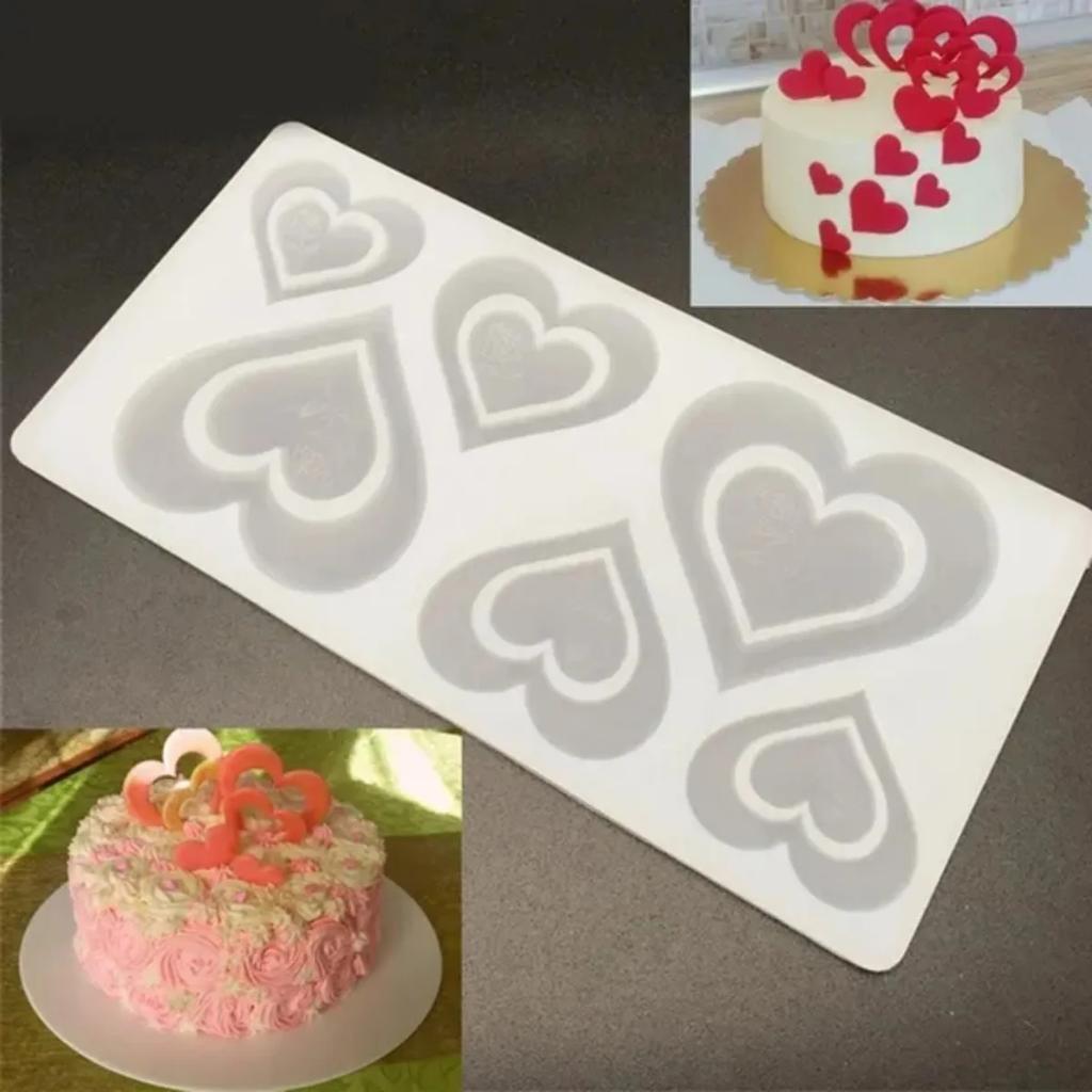 1 Pc Silicone Heart Shape Chocolate Mould Cupcake Cookies Mold Cake Decorating Tools