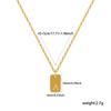 Exquisite Necklace 18K Gold Plated 304 Stainless Steel Capital Alphabet Initial Letter Message " A-Z " Pendant Necklace Unisex