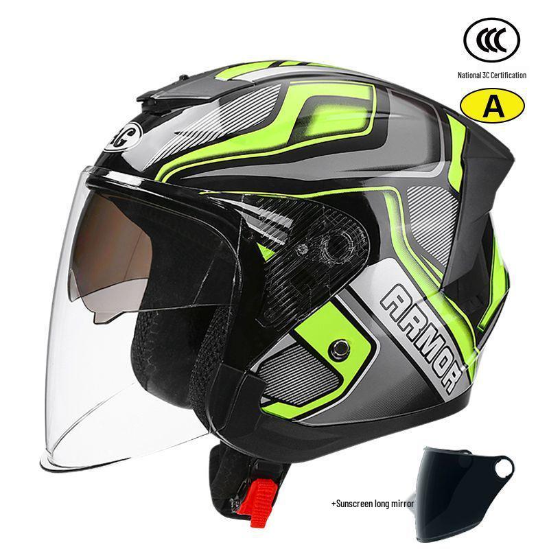 3C Certified Unisex Electric Motorcycle Helmet, All-Season, Winter Warmth