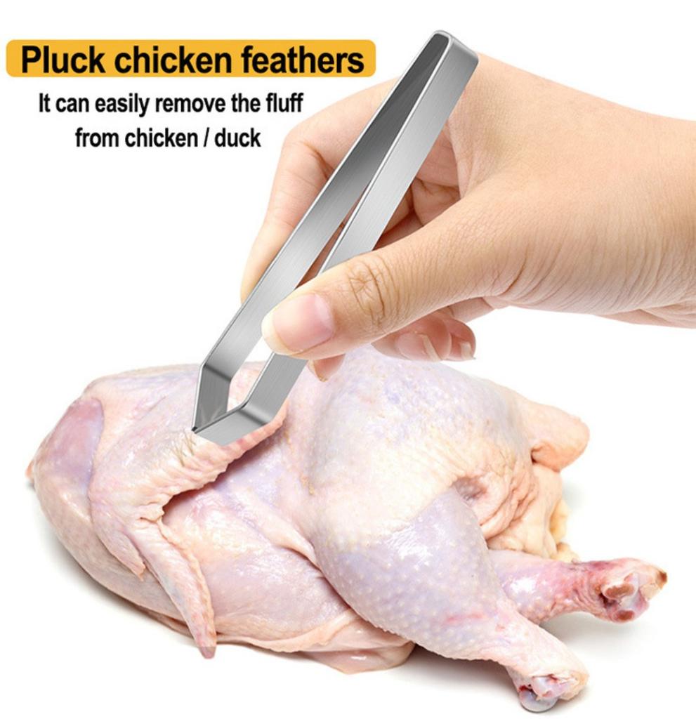 Stainless Steel Fishbone Tweezers with Ergonomic Handle