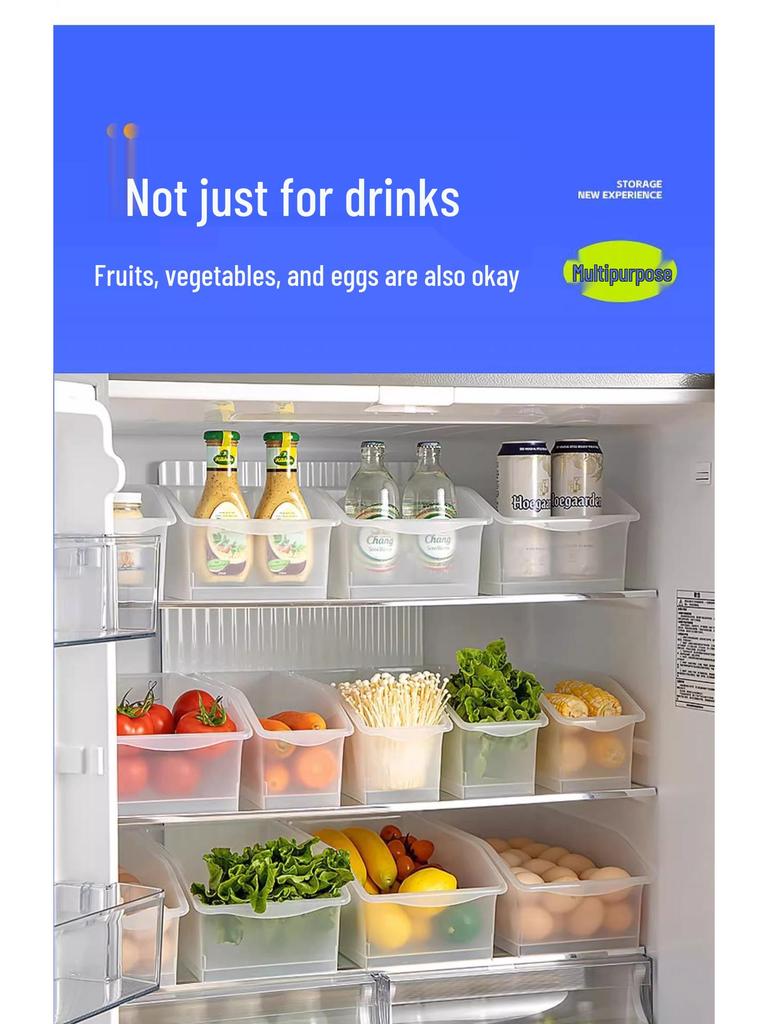 Dubbelskikts kylskåpsdryckesförvaringsorganisatör för öl- och colaburkar