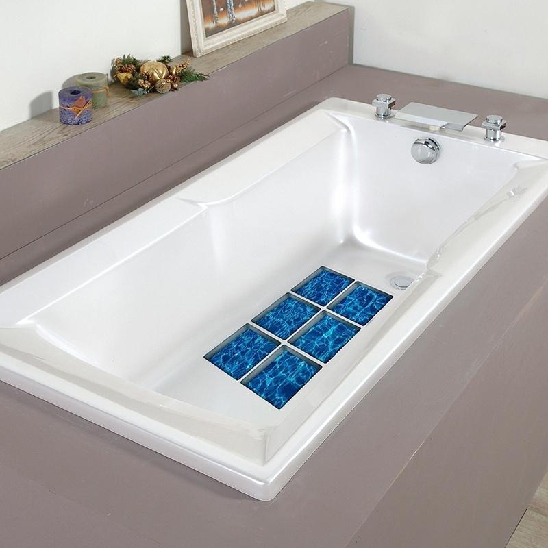 13x13cm 6ks 3D protiskluzová vodotěsná PVC nálepka na vanu Dekor Obtisky Nálepka do koupelny s různými možnostmi výběru w