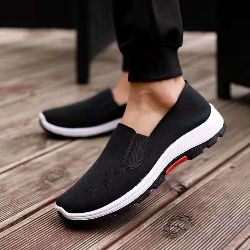 Mountaineering towel men's shoes 2025 summer new old Beijing cloth shoes one pedal lazy shoes men's casual shoes