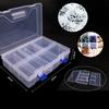 6/8 Grids Small Parts Box Nail Storage Box Compartment Plastic With Lid Elements Can Be Disassembled Fishi Jewelry Screw Box
