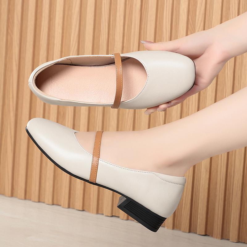 Fashion AIYUQI Female Mary Jane Shoes 2025 New Autumn Leather Women's Shoes Fashion Large Size Business Dress Shoes Women
