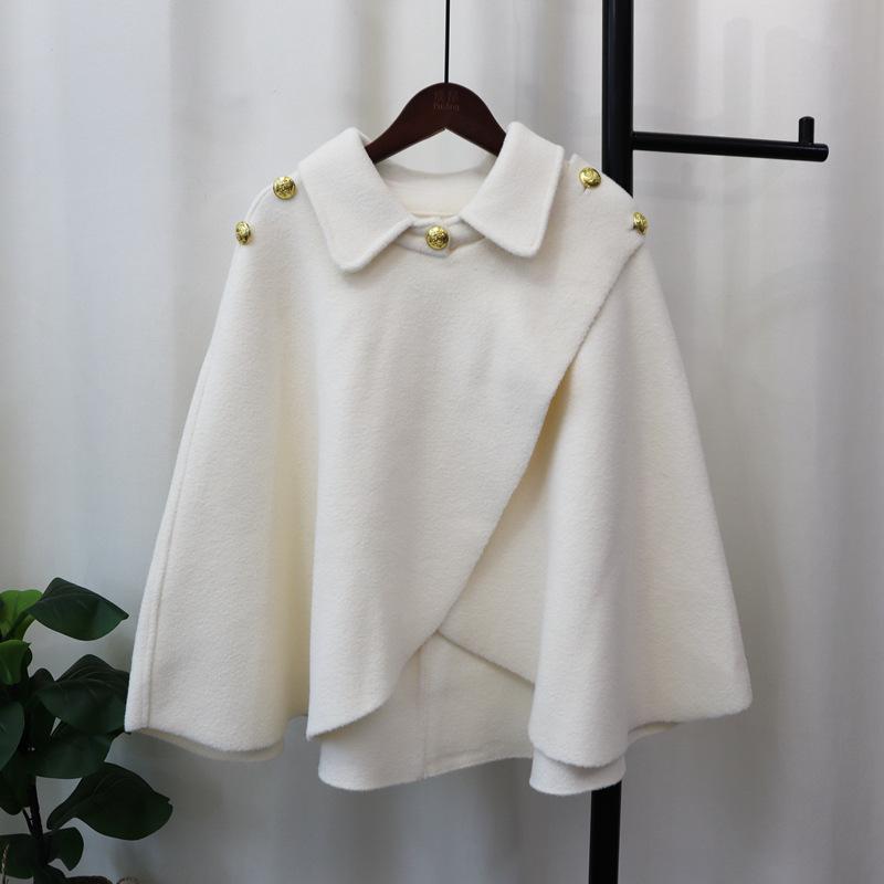 

Осень и зима новый свободный темпераментный дизайн вязаное двустороннее нейлоновое пальто-накидка продвинутый смысл тонкая шаль женская One Size